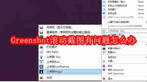 Greenshot滚动截图有问题如何解决