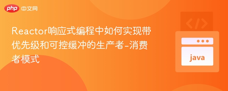 Reactor响应式编程中如何实现带优先级和可控缓冲的生产者-消费者模式
