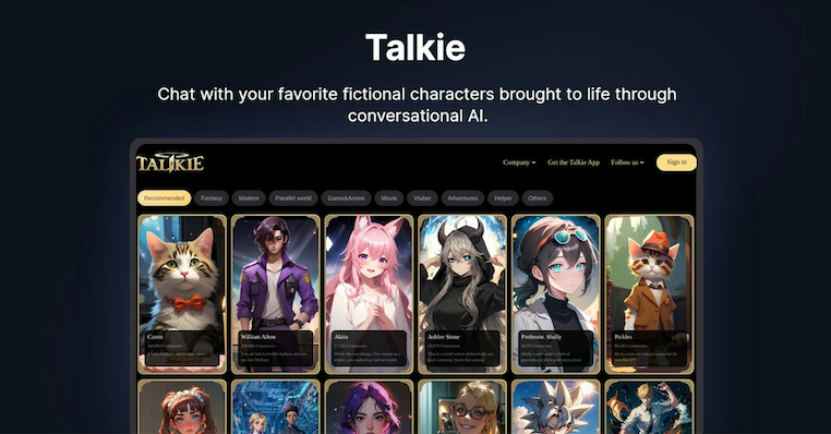 Talkie官方访问网址链接 Talkie平台对话功能主页直达入口