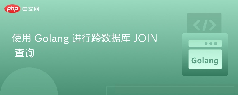 Golang实现跨数据库JOIN查询技巧
