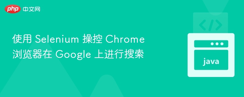 Selenium操控Chrome搜索Google方法