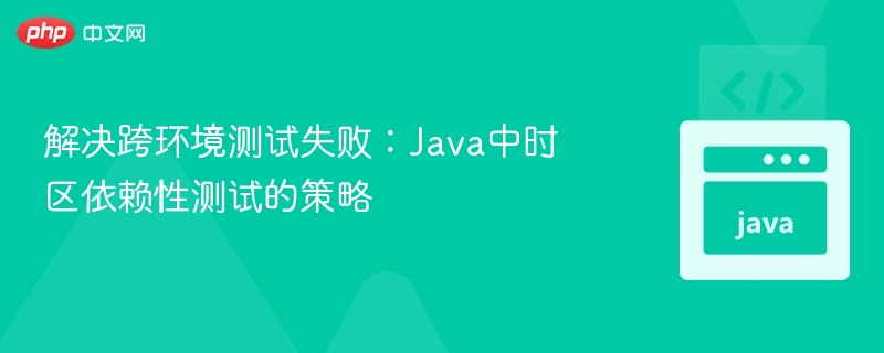 解决跨环境测试失败：Java中时区依赖性测试的策略
