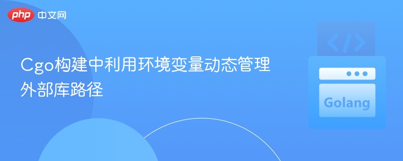 CGO环境变量设置管理库路径方法