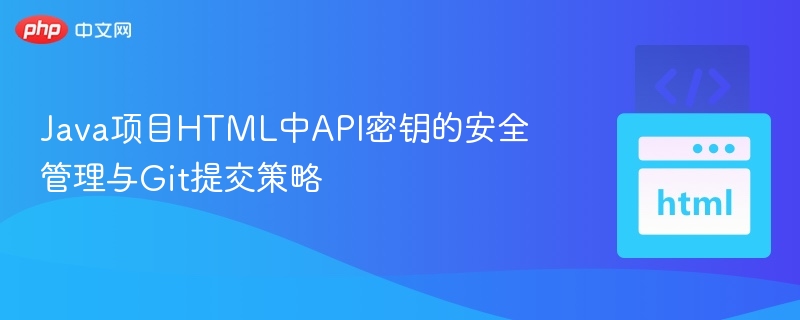 Java项目API密钥安全与Git提交技巧