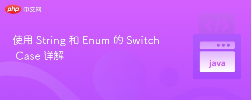 使用 String 和 Enum 的 Switch Case 详解