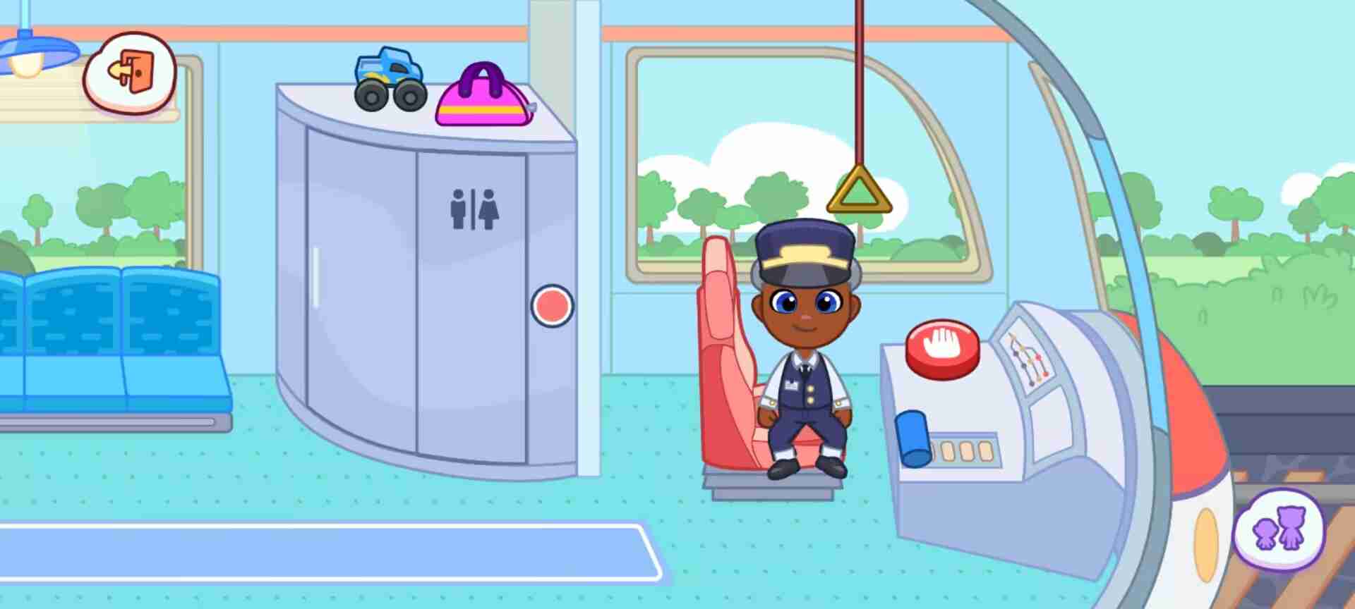 《汤姆猫小镇》火车铁道生活场景玩法