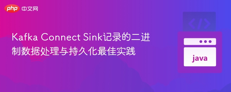 KafkaConnect二进制处理与存储方案