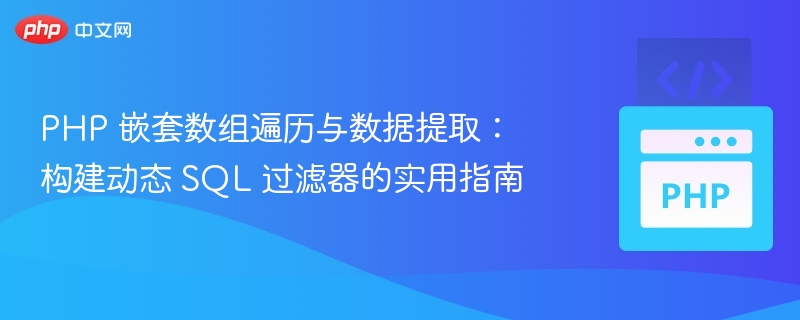 PHP多维数组遍历与数据提取技巧