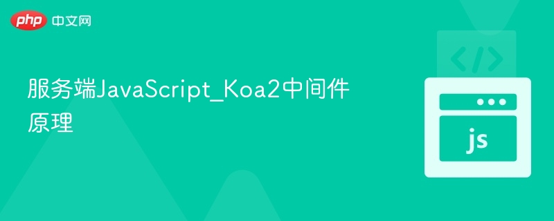 服务端JavaScript_Koa2中间件原理