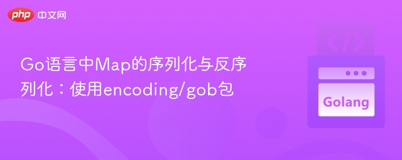 Go中Map序列化与反序列化技巧