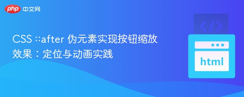 CSS按钮缩放动画技巧分享