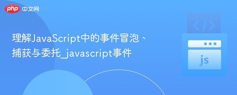 JavaScript事件冒泡与捕获详解