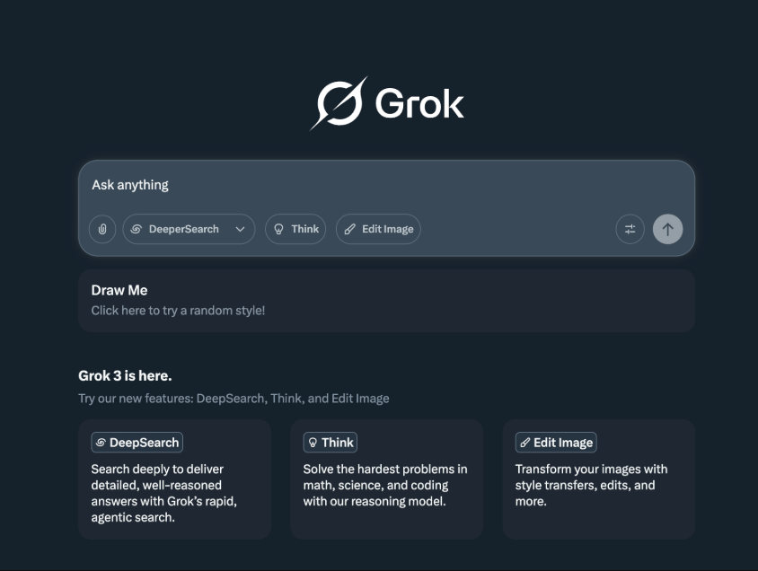 Grok主站官方网站_Grok官网在线主页入口