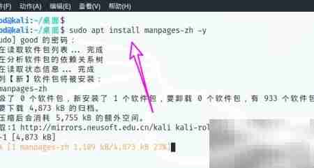 Kali安装中文man文档指南