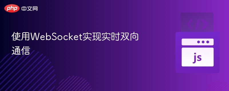 使用WebSocket实现实时双向通信