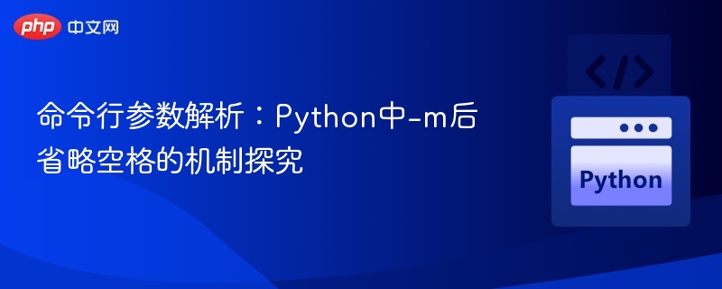命令行参数解析:Python中-m后省略空格的机制探究
