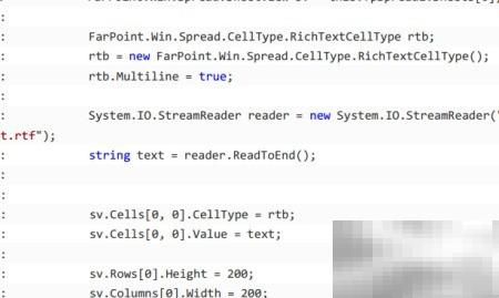 Spread控件单元格文字添加下划线方法