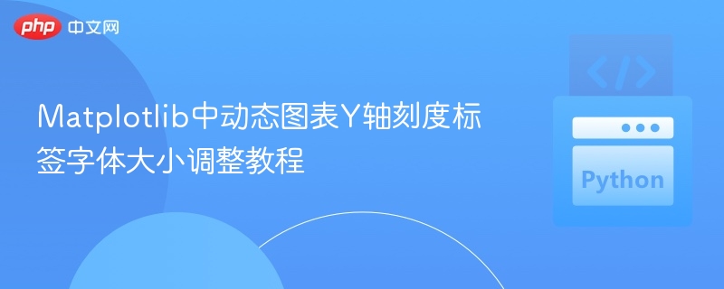 Matplotlib动态图表Y轴字体设置教程