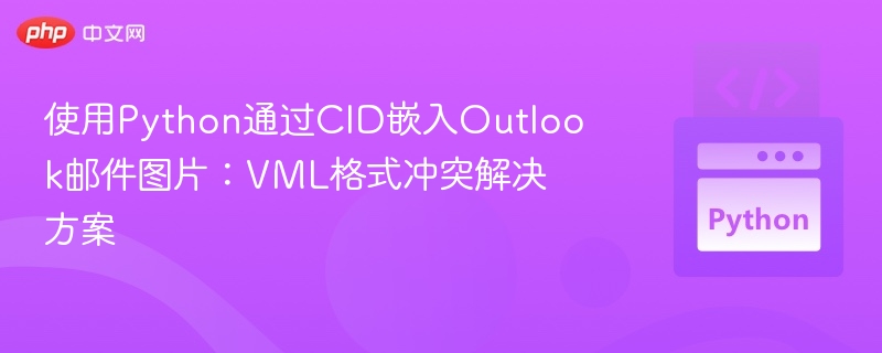 使用Python通过CID嵌入Outlook邮件图片:VML格式冲突解决方案