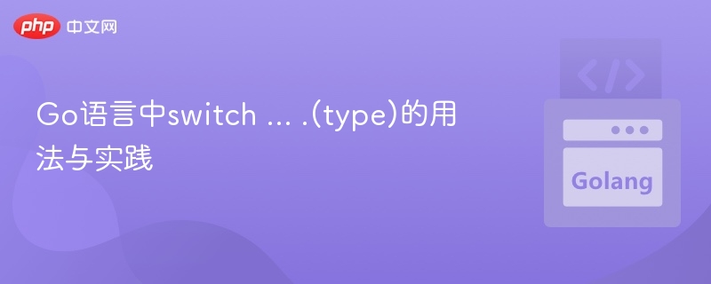 Go语言中switch ... .(type)的用法与实践
