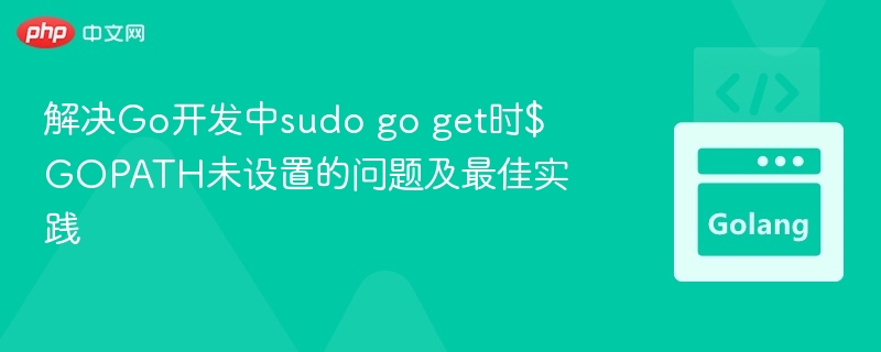 Go开发中sudogoget报错解决方法