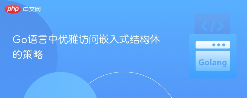 Go语言嵌入结构体访问技巧