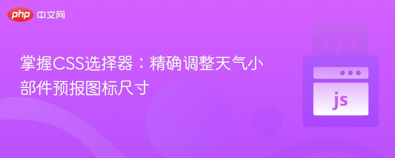 CSS调整天气图标尺寸技巧详解