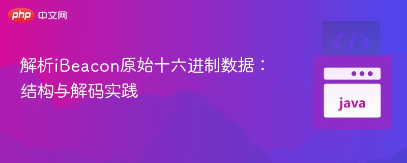 解析iBeacon原始十六进制数据：结构与解码实践
