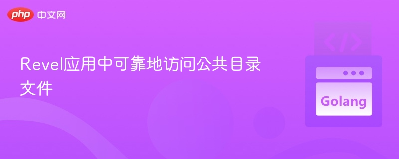 Revel应用中可靠地访问公共目录文件