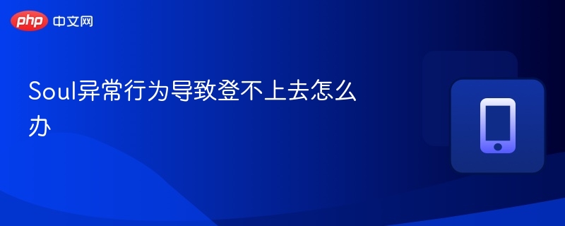 Soul登录问题解决方法分享