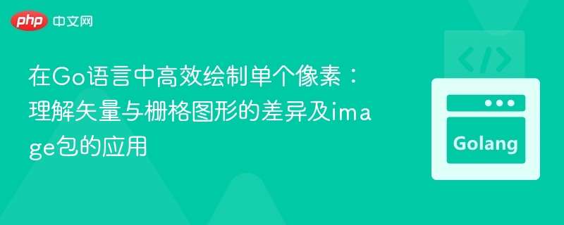 Go语言单像素绘制：矢量与栅格区别及image包应用