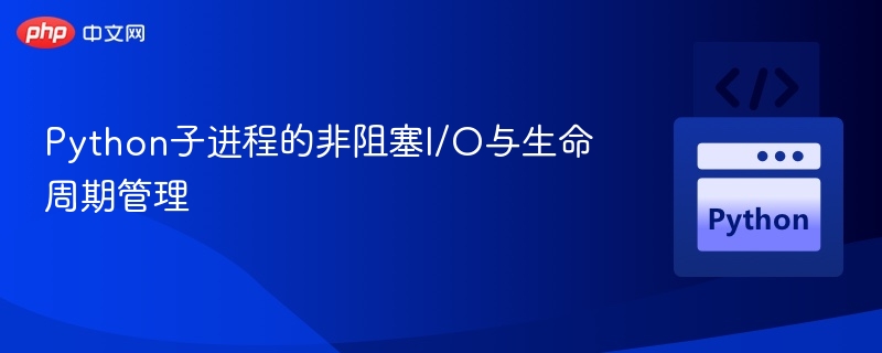 Python子进程非阻塞I/O技巧解析