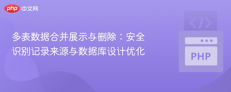 多表数据合并删除技巧与优化方法