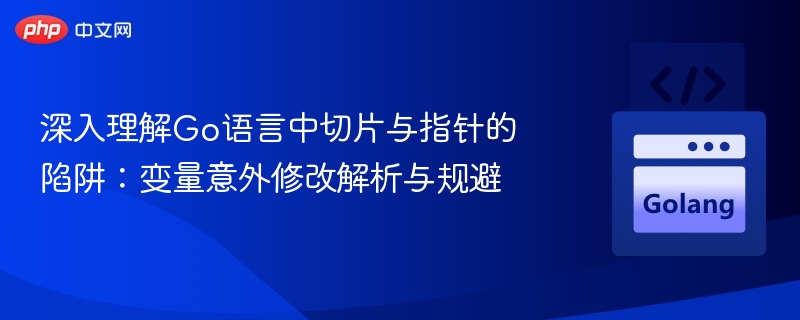 深入理解Go语言中切片与指针的陷阱：变量意外修改解析与规避