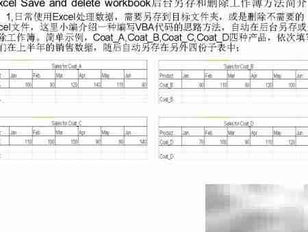 Excel后台保存删除工作簿