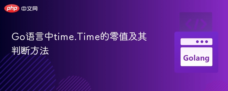 Go中time.Time零值判断技巧