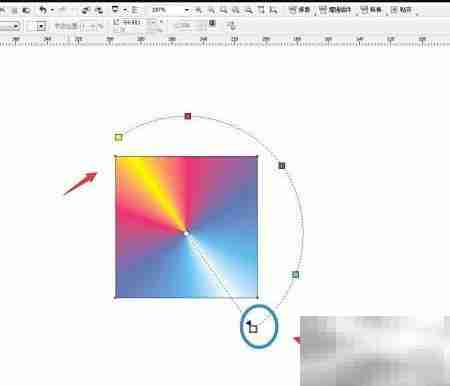 CDR制作交互式圆锥填充