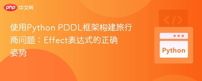 使用Python PDDL框架构建旅行商问题：Effect表达式的正确姿势
