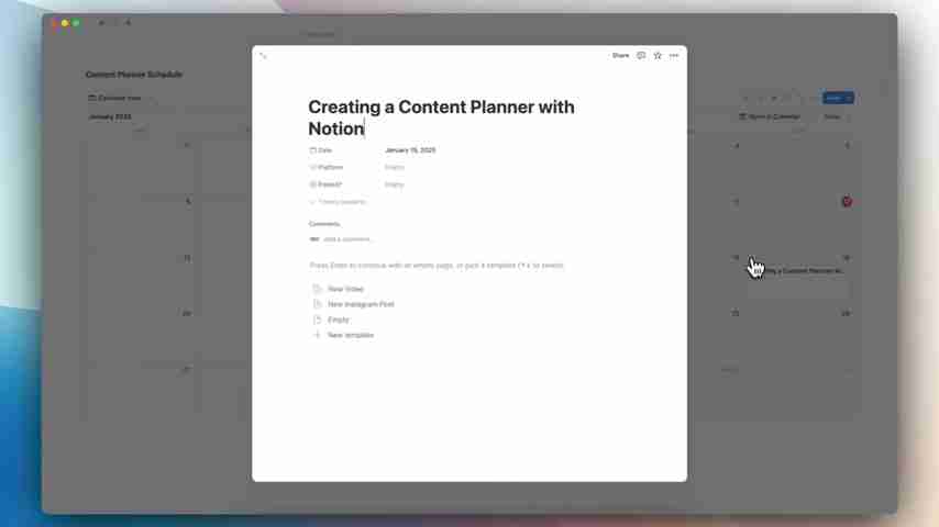 Notion高级内容规划:自动化你的YouTube和社会媒体策略