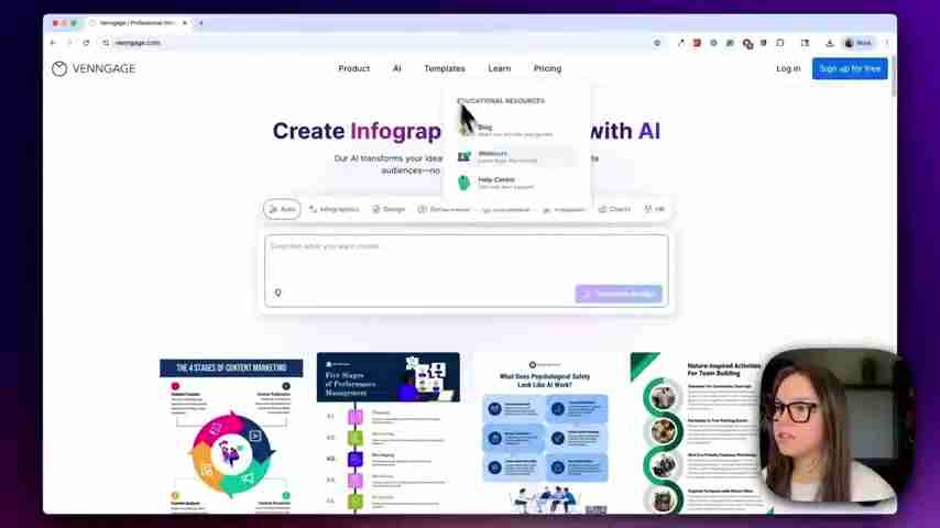 AI驱动YouTube横幅设计：Venngage快速指南