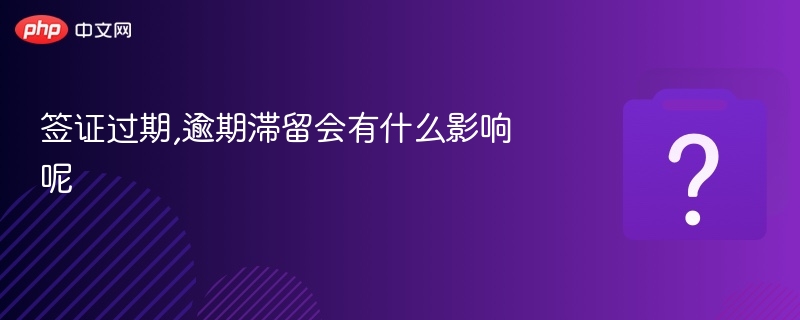 签证过期,逾期滞留会有什么影响呢