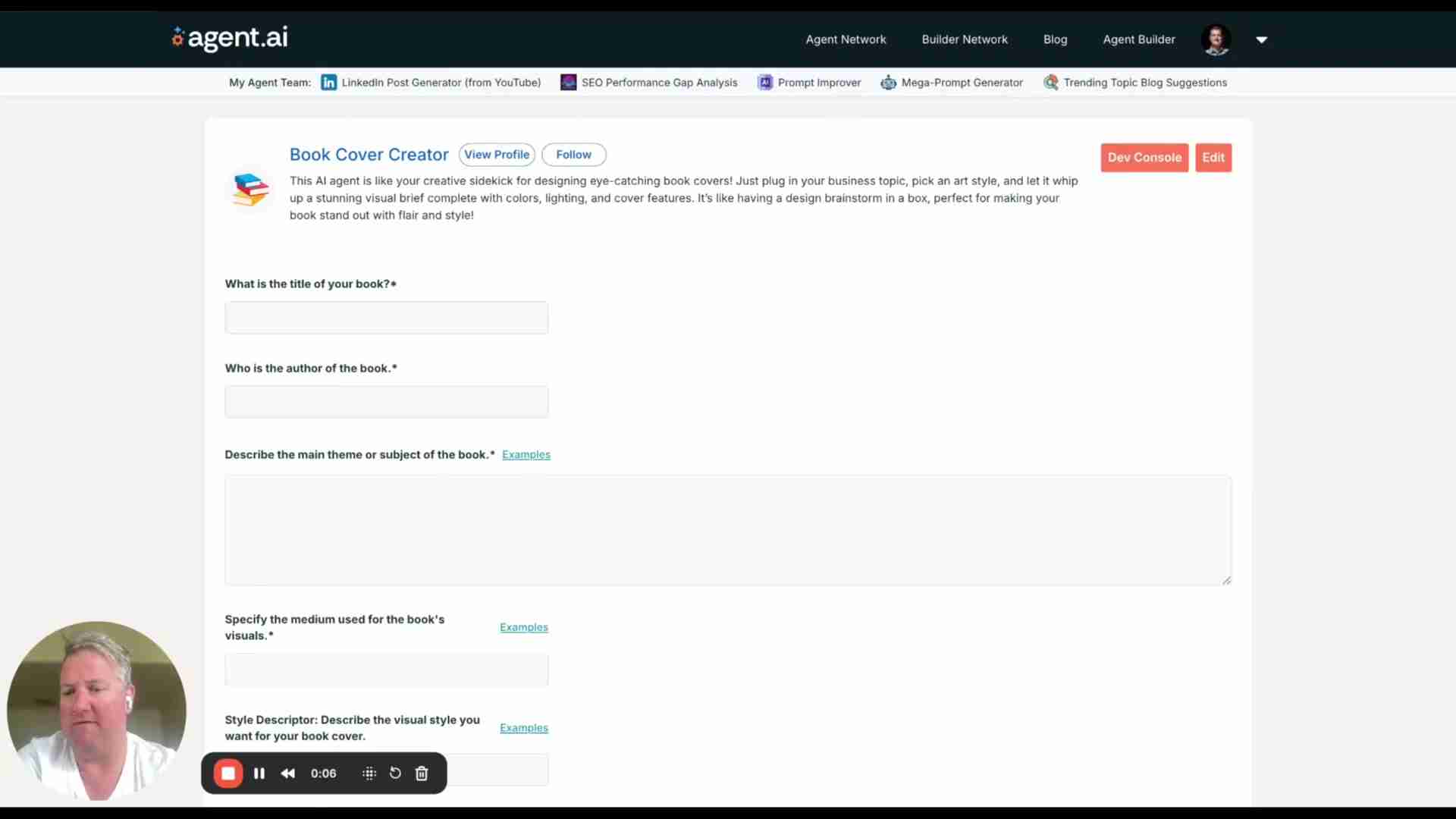 使用Agent AI Book Cover Creator轻松设计吸睛图书封面