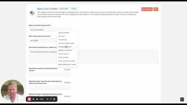 使用Agent AI Book Cover Creator轻松设计吸睛图书封面