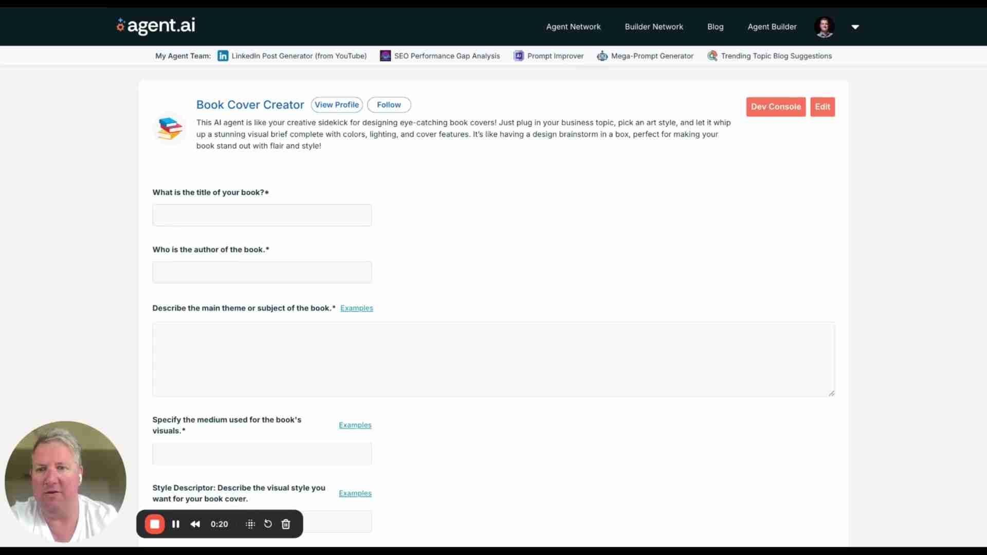 使用Agent AI Book Cover Creator轻松设计吸睛图书封面