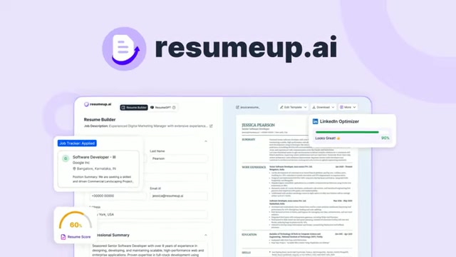 ResumeUp.ai：AI简历优化提升求职成功率