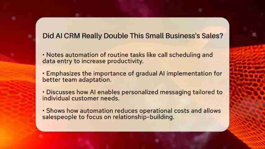 AI CRM:如何助力小企业销售额翻倍增长?