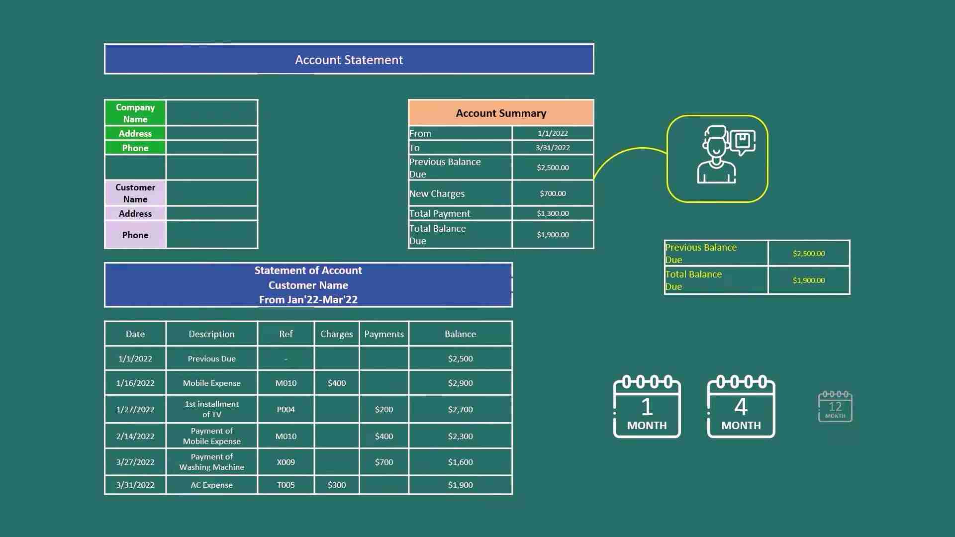 Excel 账户报表终极指南：轻松制作财务报表