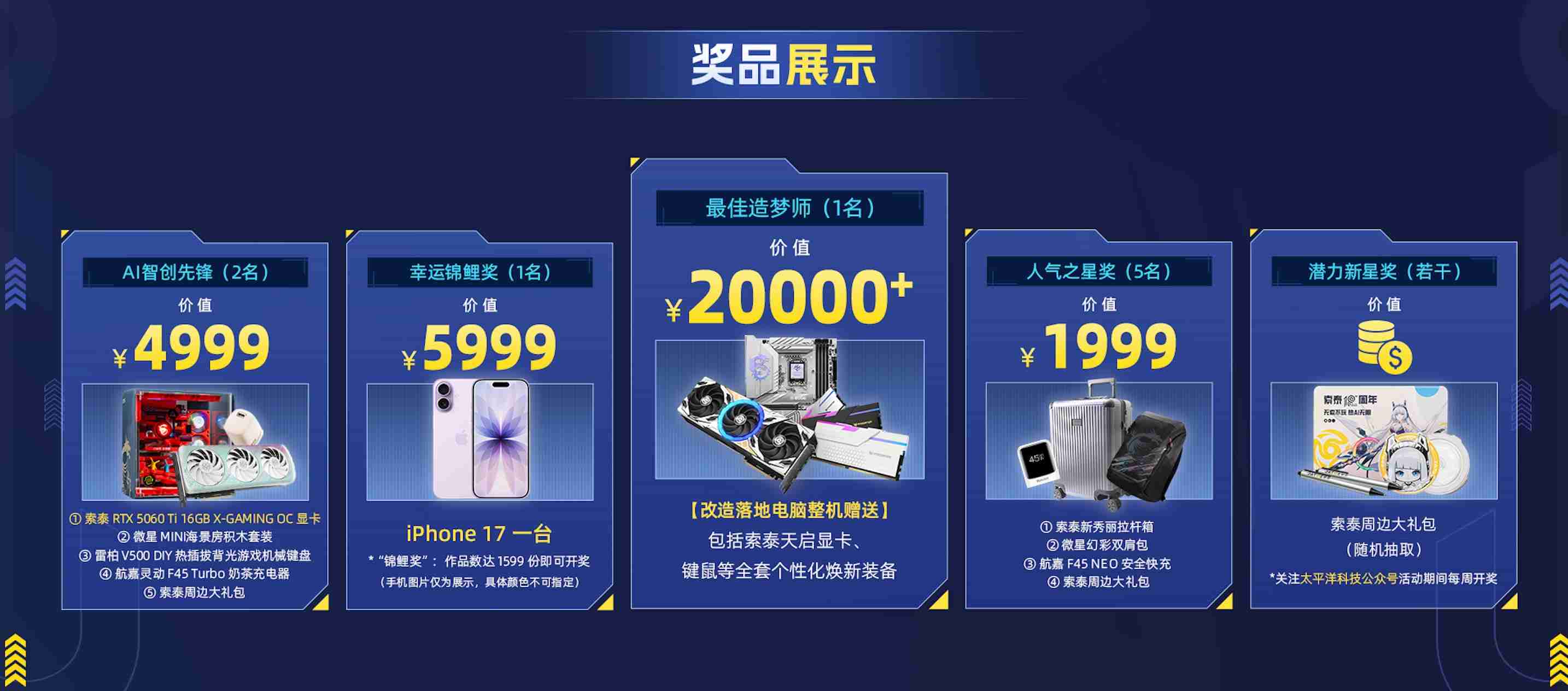 太平洋科技携手索泰 12 月 8 日开启「无索不AI 」桌搭大赛,全网征集“梦中情桌”