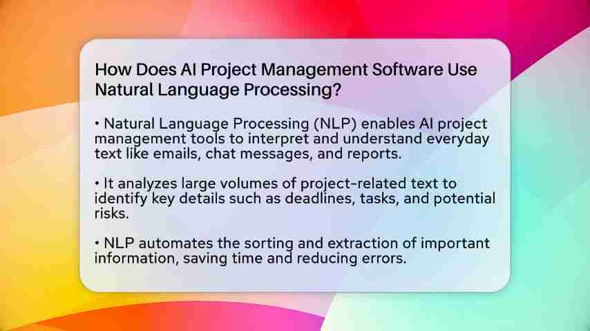 AI项目管理软件如何利用自然语言处理？全面解析