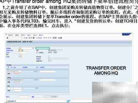 SAP转储下架单创建